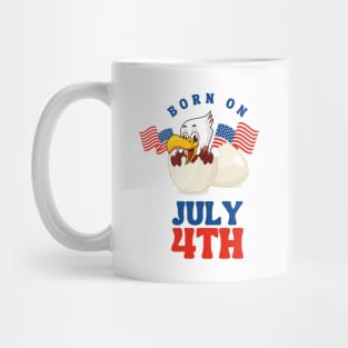 Born on July 4th Mug